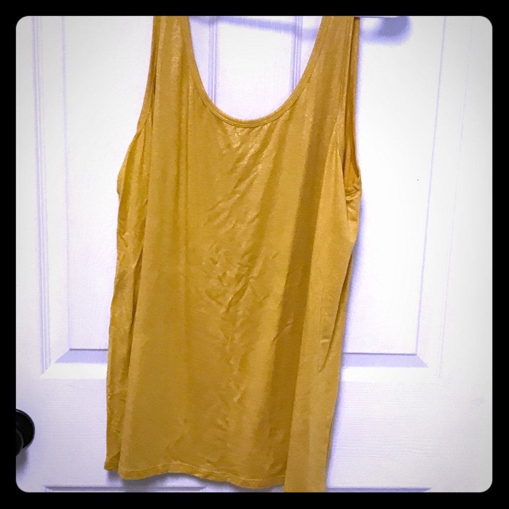 Lane Bryant Gold Ballet Back Tank 22/24